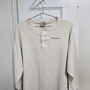 Carhartt Men's Cream Henley Shirt